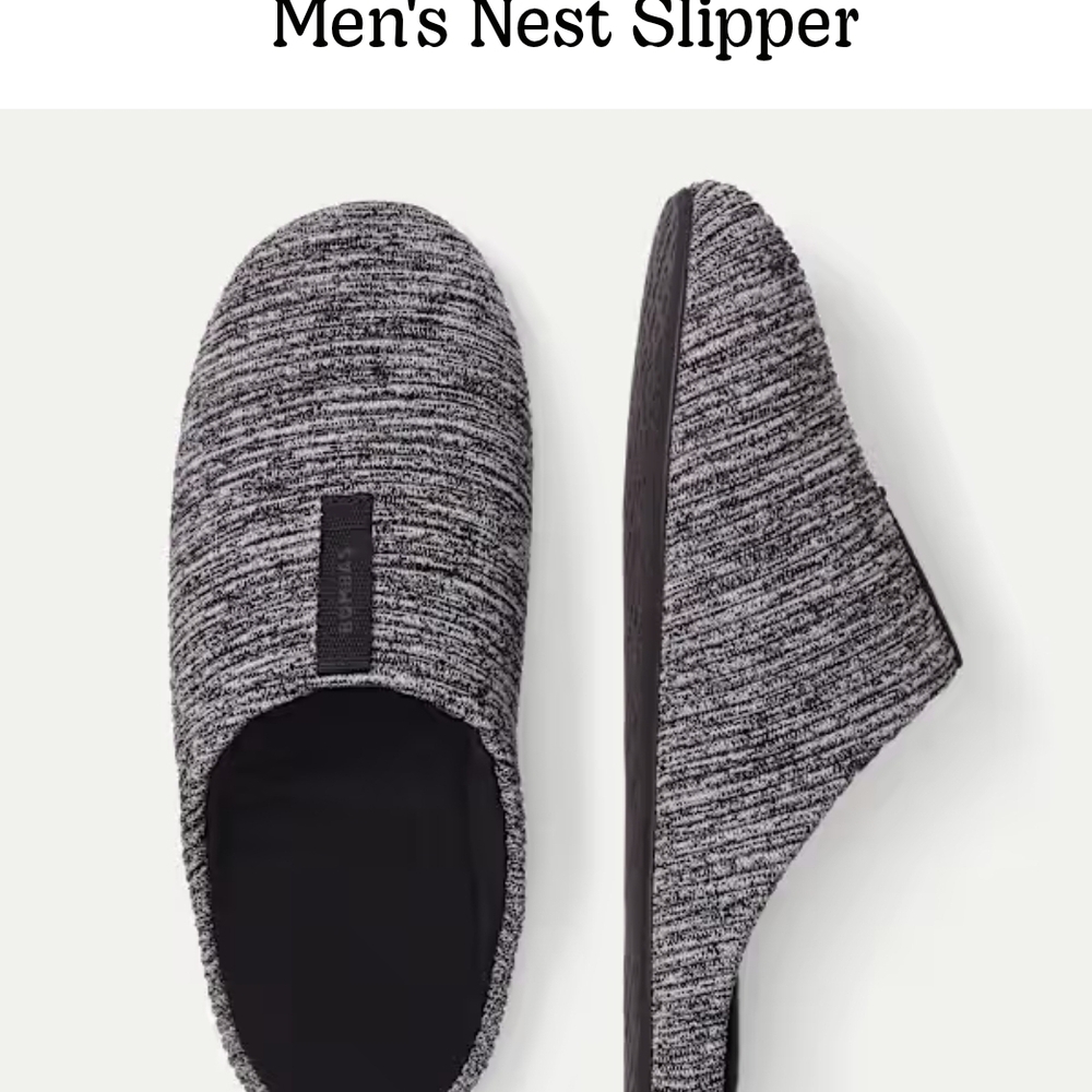 Bombas Men's Gray Marled Knit Slip-On Loafers